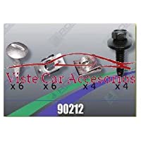 Rezaw 90212 - Juego de tornillos y clip para cubrecarter